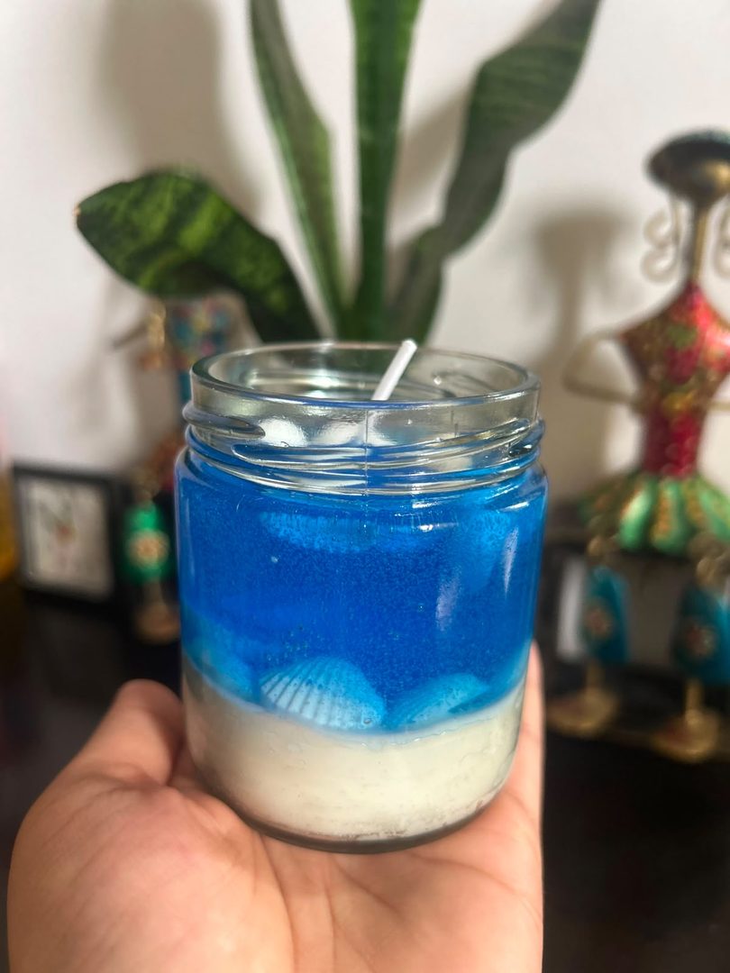 Neel Sagar — Sea Salt & Nariyal handmade soy candle by Ivaan & Co.