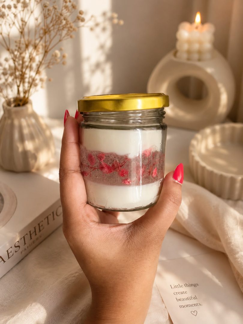 Hand-poured soy candle